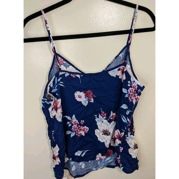 Yumi Kim Tank Top Pajama Floral Tapestry Navy Siesta Spaghetti Strap Large - Picture 3 of 8